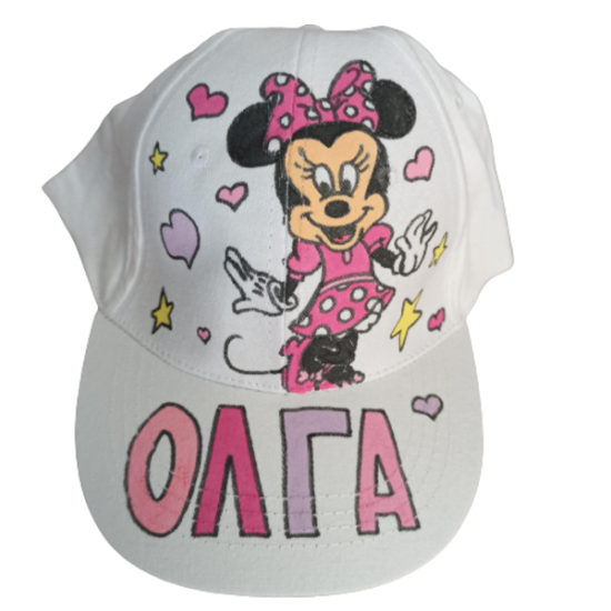 minnie personalized hat